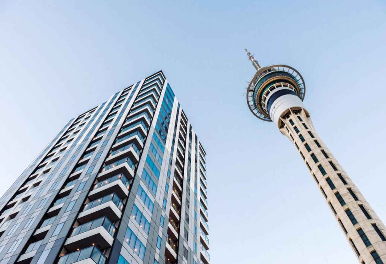 Modern 2 Bedroom Apartment 1 Minute To Skytower Auckland Dış mekan fotoğraf
